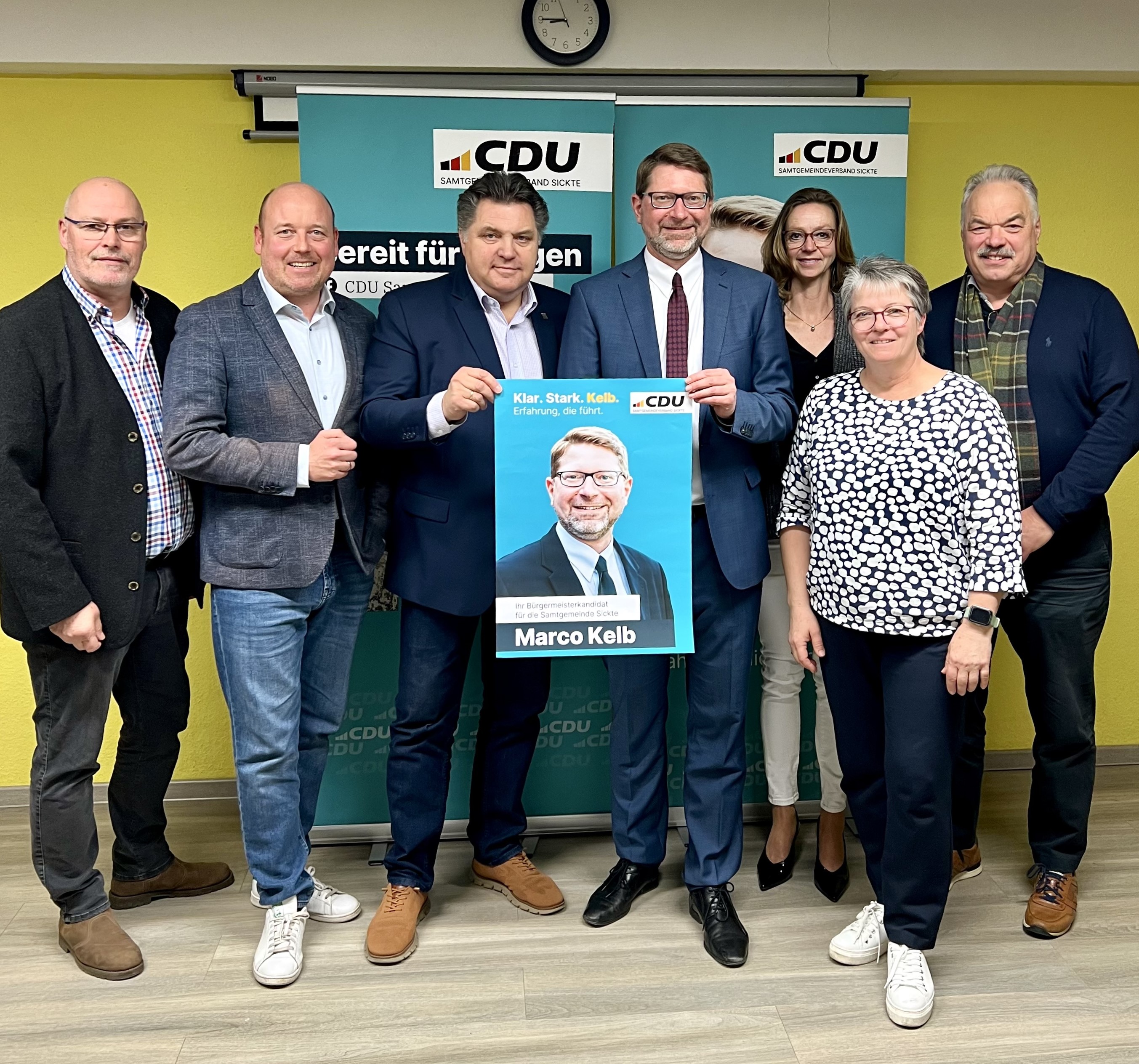 Karsten Ansorge (CDU Erkerode), Holger Bormann (CDU Wolfenbuettel), Uwe Sch�fer (CDU Sickte), Marco Kelb (CDU Sickte), Michaela Reuper (CDU Sickte), Susanne Wolff (CDU Evessen) und Dr. Albrecht Stahlmann (CDU Veltheim/Ohe)